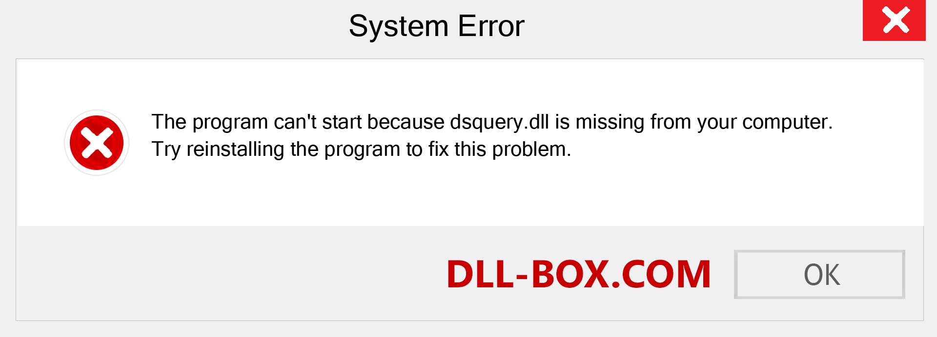  dsquery.dll file is missing?. Download for Windows 7, 8, 10 - Fix  dsquery dll Missing Error on Windows, photos, images