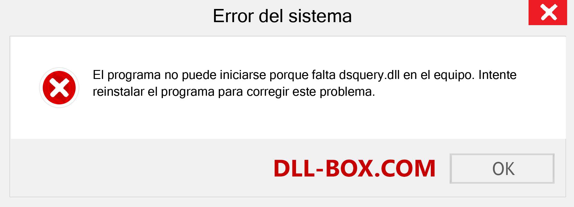 ¿Falta el archivo dsquery.dll ?. Descargar para Windows 7, 8, 10 - Corregir dsquery dll Missing Error en Windows, fotos, imágenes